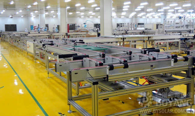 太陽能生產線-90度頂升換向輸送機