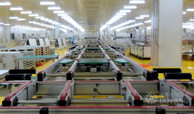 太陽能生產線-自動轉向輸送線