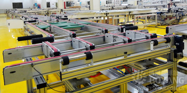 太陽能生產線-90度頂升換向輸送機