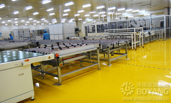 太陽能生產線-排版混進定位生產線